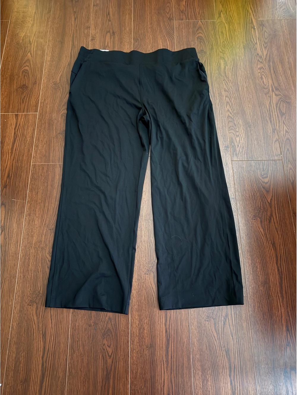 Members Mark Women's Travel Wide Leg Pants 3XL Black